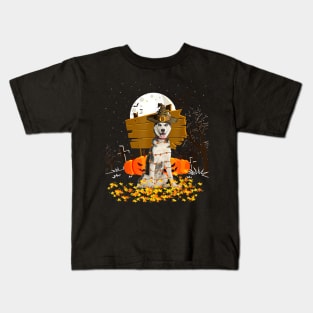 My Siberian Husky Pumpkins Halloween Dog Kids T-Shirt